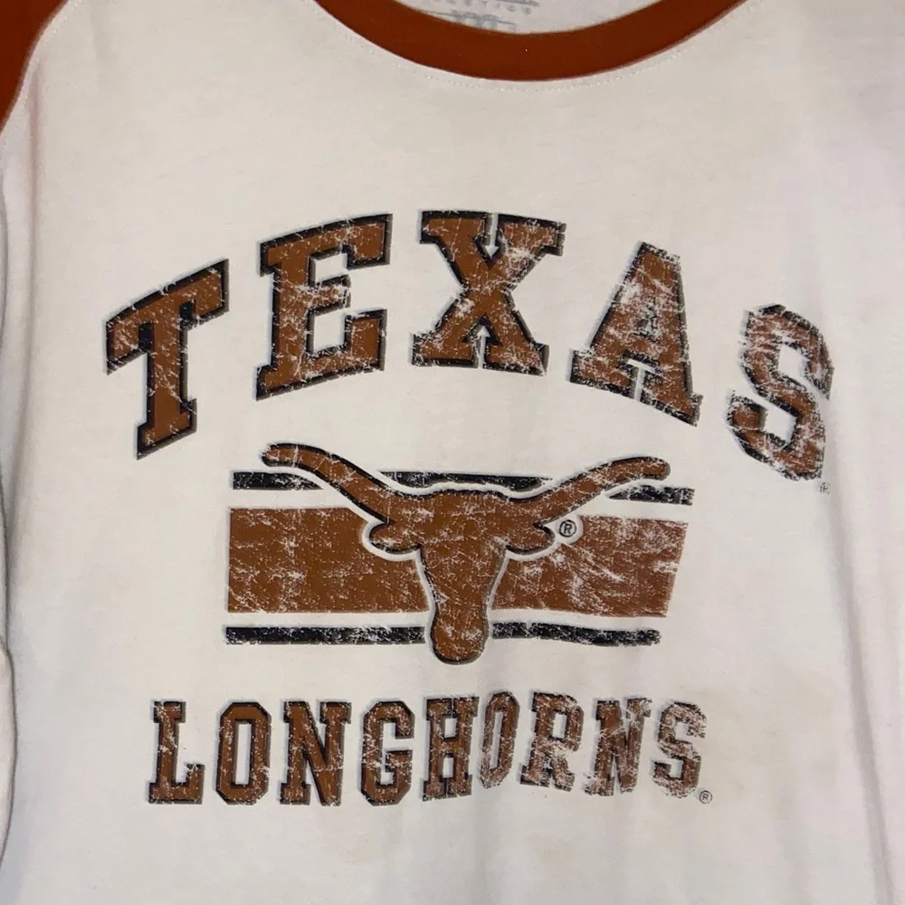 Colosseum UT Texas Longhorns White and Brown Shirt Adult Size XXL 🔥 YB4